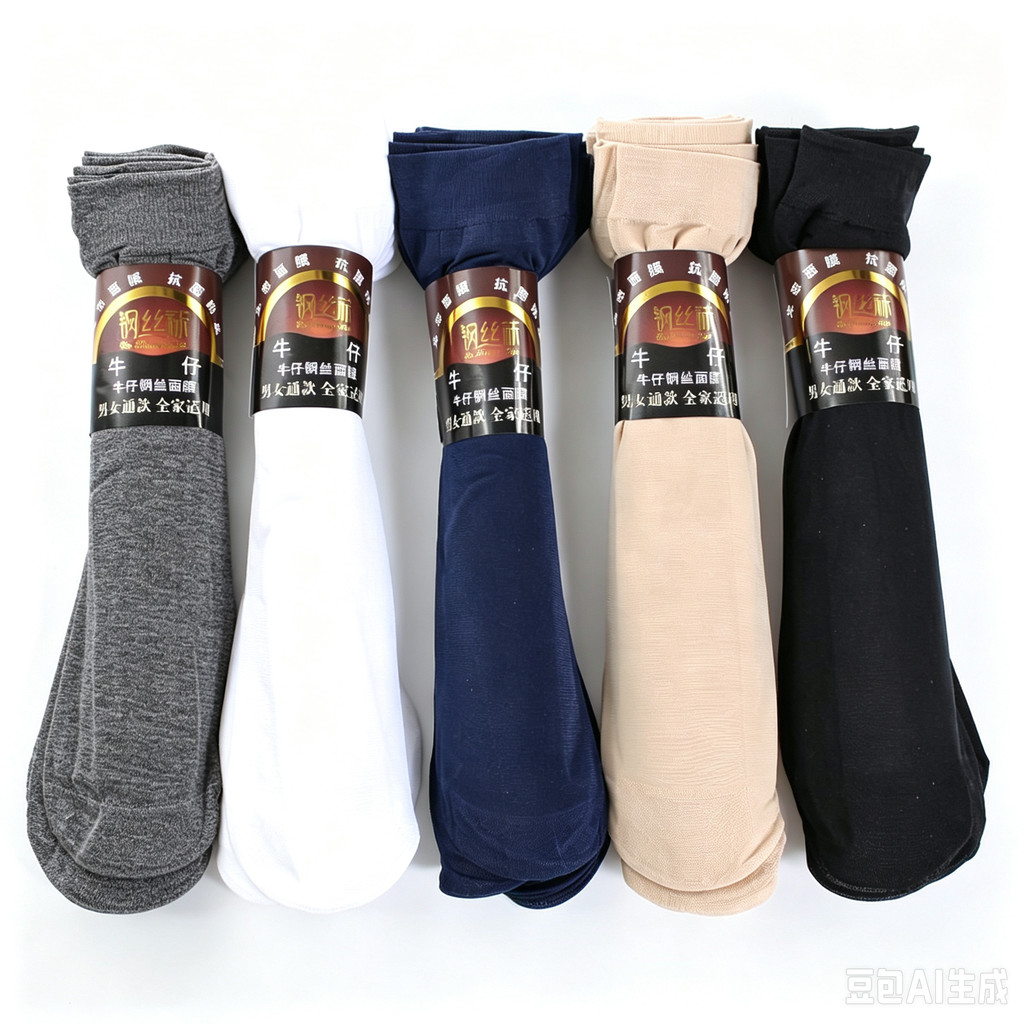 Silk Sock Bamboo - ถุงเท้าผู้ชายกันลื่น 10 คู่ สำหรับฤดูร้อน ถุงเท้าบางจากใยไผ่ ระงับกลิ่น