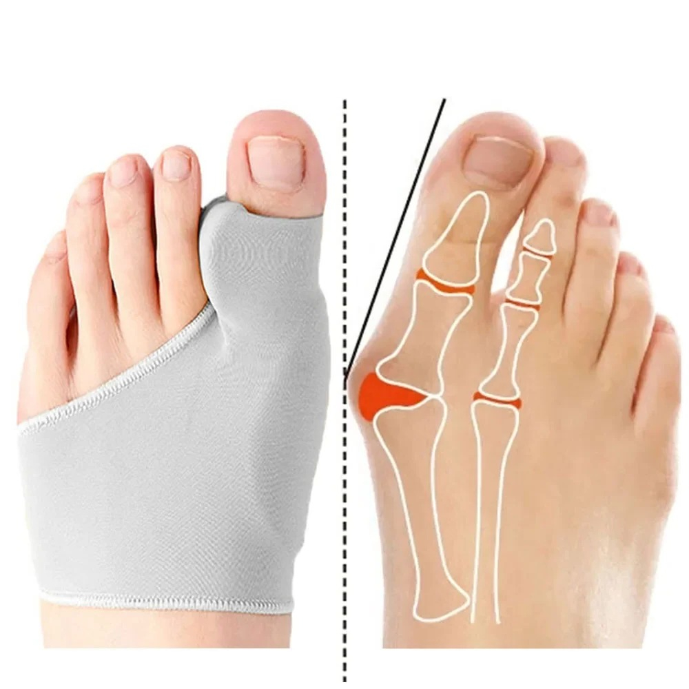 Ankle Brace Sock - 1/2 คู่ Toe Separator Hallux Valgus