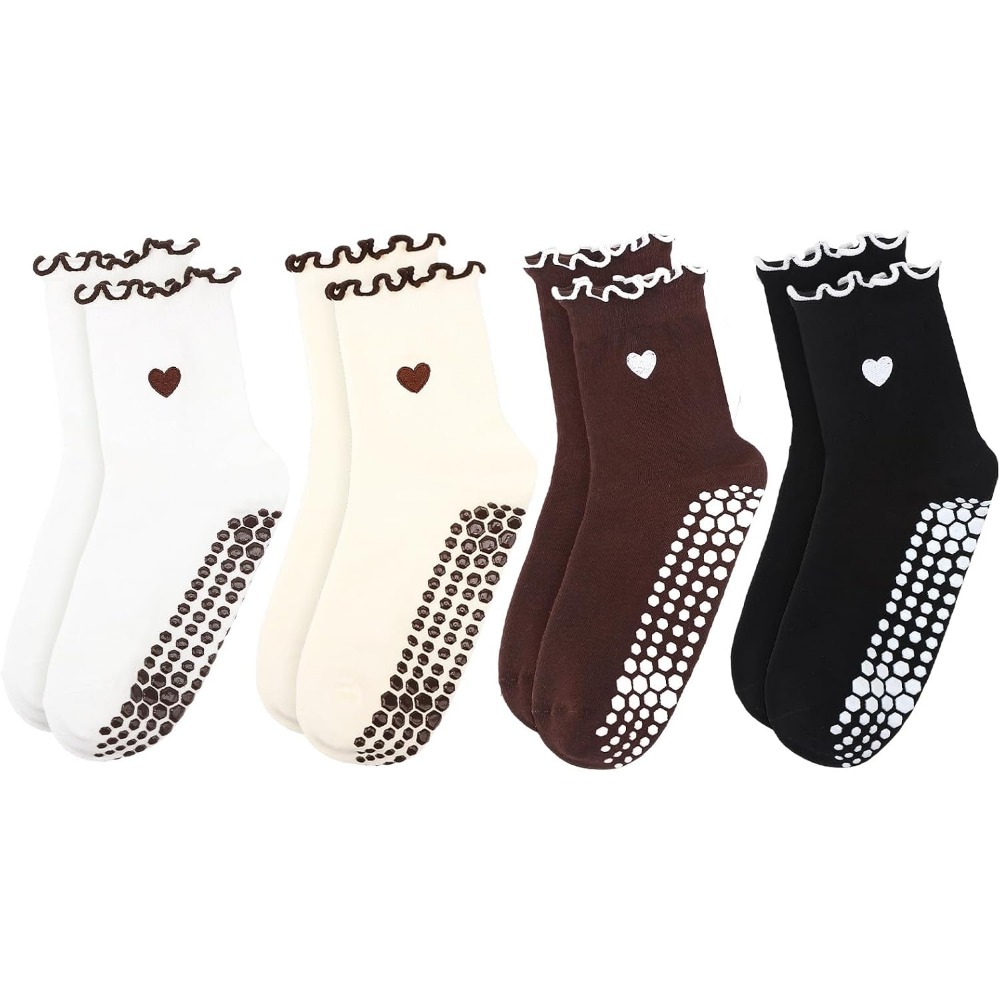 Grip Sock Yoga - ถุงเท้าโยคะสุดเก๋พร้อมแผ่นกันลื่นสำหรับผู้หญิง