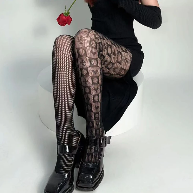 ถุงน่องลายทางแบบไม่สมมาตรสำหรั - Fishnet Stocking Women บทวิจารณ์และราคา