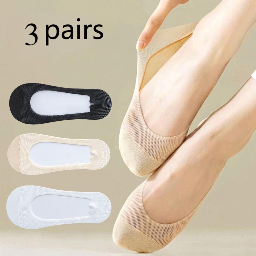 ถุงเท้าแบบซ่อน 3 คู่ สำหรับผู้ - Invisibility Sock Loafer บทวิจารณ์และราคา