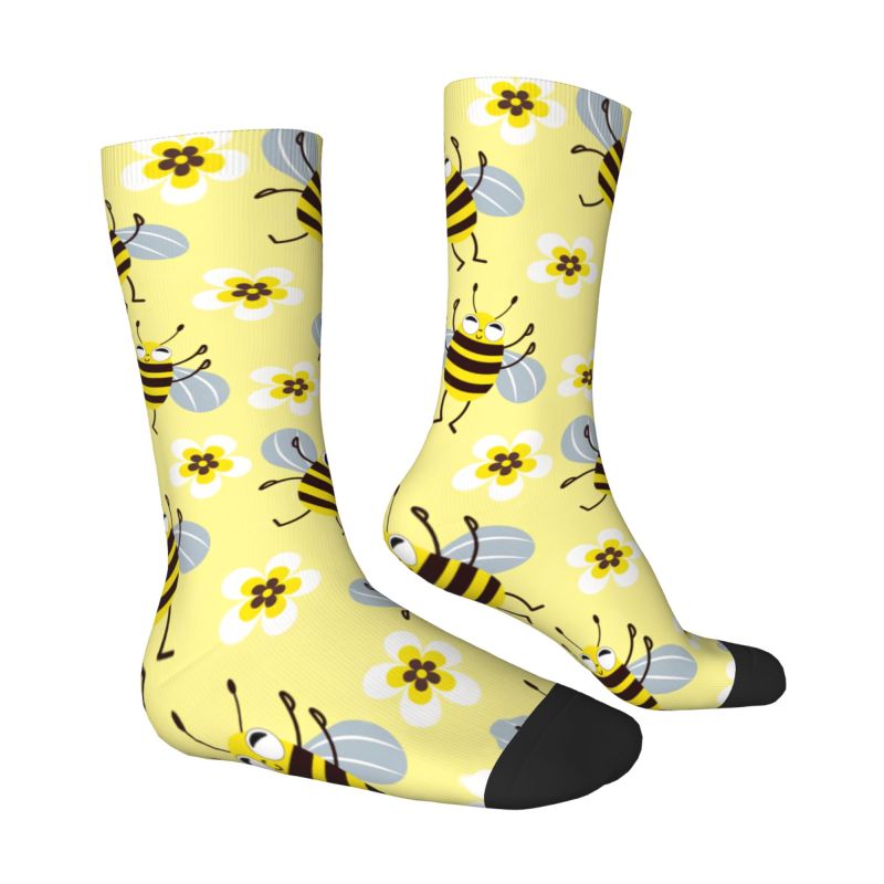 ถุงเท้าลายพิมพ์ 3 มิติ ลายผึ้ง - Dress Sock Men บทวิจารณ์และราคา