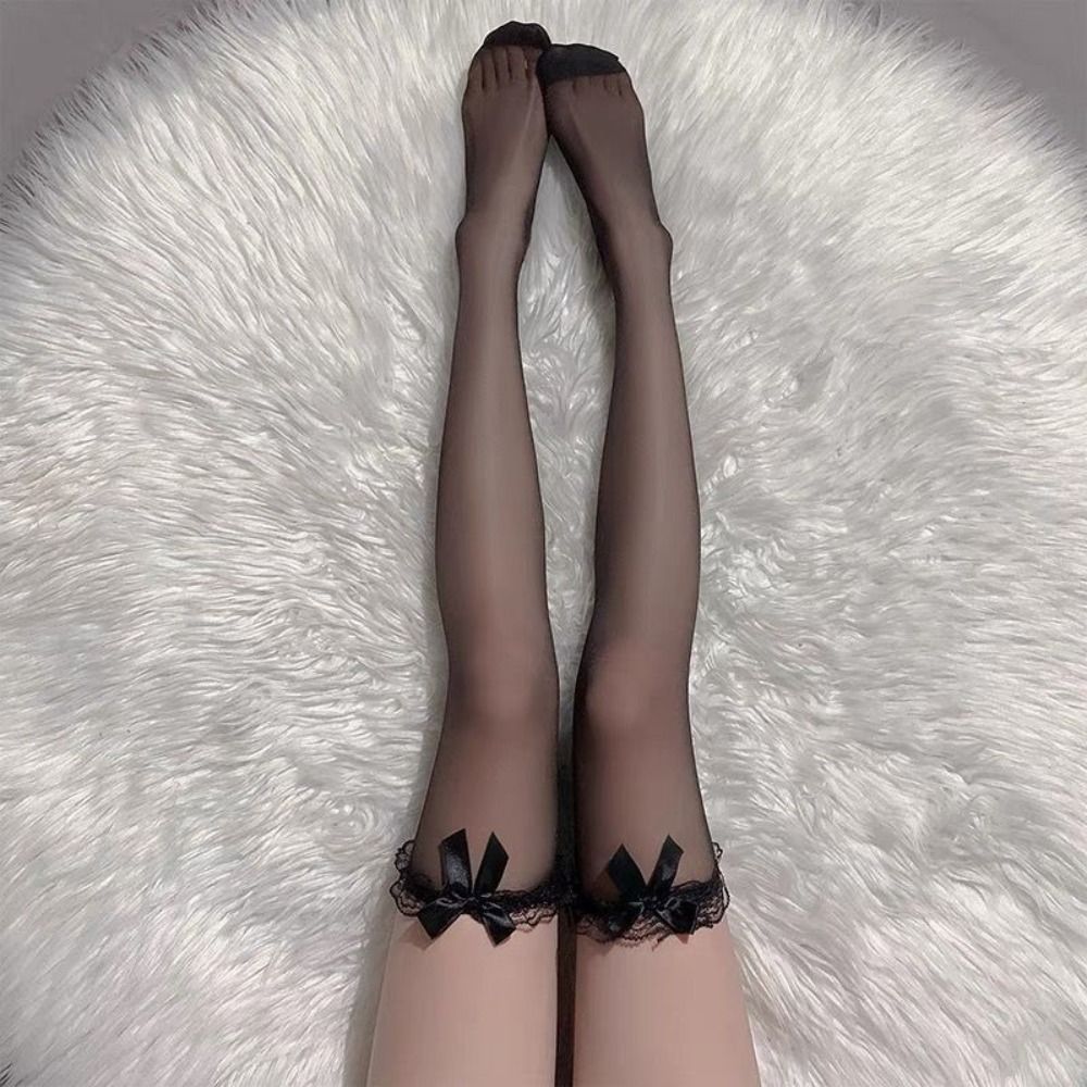ลูกไม้ตาข่าย Legging สีดําสีขา - Fishnet Stocking Women บทวิจารณ์และราคา