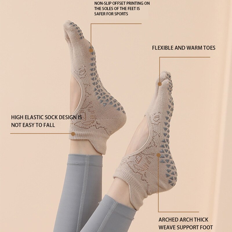 ถุงเท้าพิลาทีสห้านิ้วสำหรับผู้ - Grip Sock Yoga บทวิจารณ์และราคา