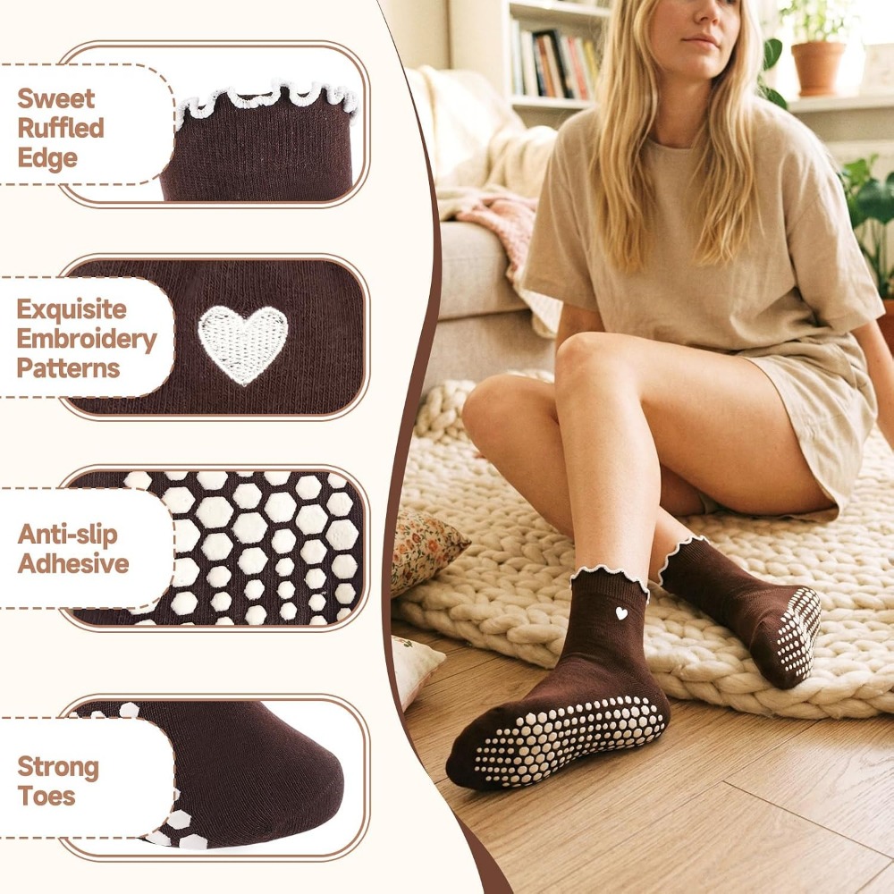 ถุงเท้าโยคะสุดเก๋พร้อมแผ่นกันล - Grip Sock Yoga บทวิจารณ์และราคา