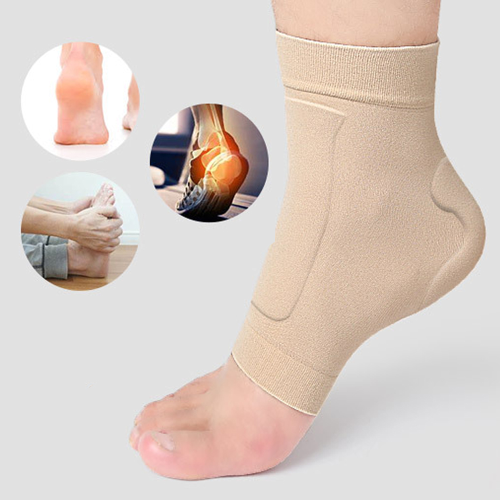 1 คู่ BOOT กันชนเจล Pad Sleeve - Ankle Brace Sock บทวิจารณ์และราคา