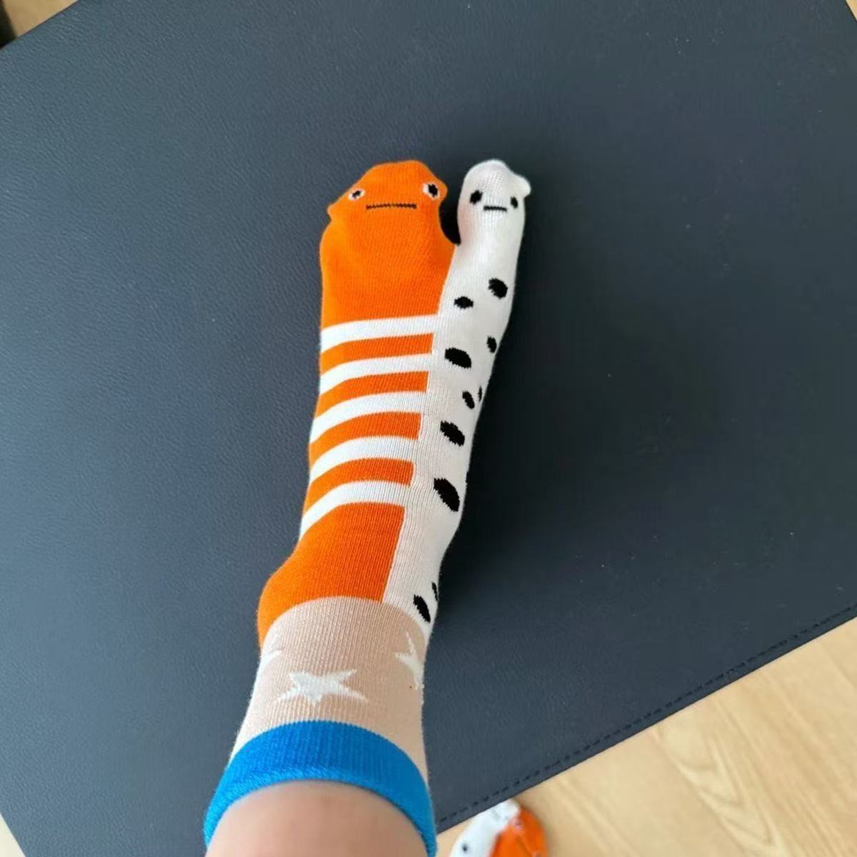 ถุงเท้าผู้หญิงลายการ์ตูนฉลามวา - Toe Sock Split บทวิจารณ์และราคา