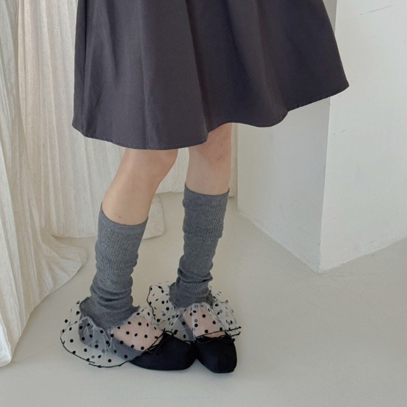 ถุงเท้าหุ้มขาสไตล์เรียบง่ายสำห - Boot Sock Slouchy บทวิจารณ์และราคา