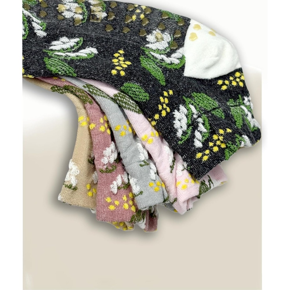 ถุงเท้าโยคะลายดอกไม้สำหรับผู้ห - Grip Sock Yoga บทวิจารณ์และราคา