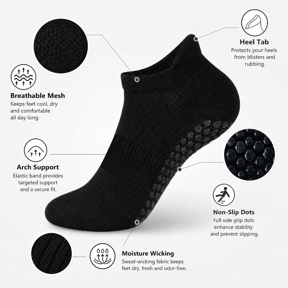 ถุงเท้ากันลื่นสำหรับผู้หญิง: เ - Grip Sock Yoga บทวิจารณ์และราคา