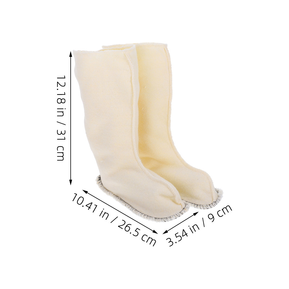ถุงเท้าบูทกันฝน 2 คู่ บุด้วยวั - Thermal Sock Winter บทวิจารณ์และราคา