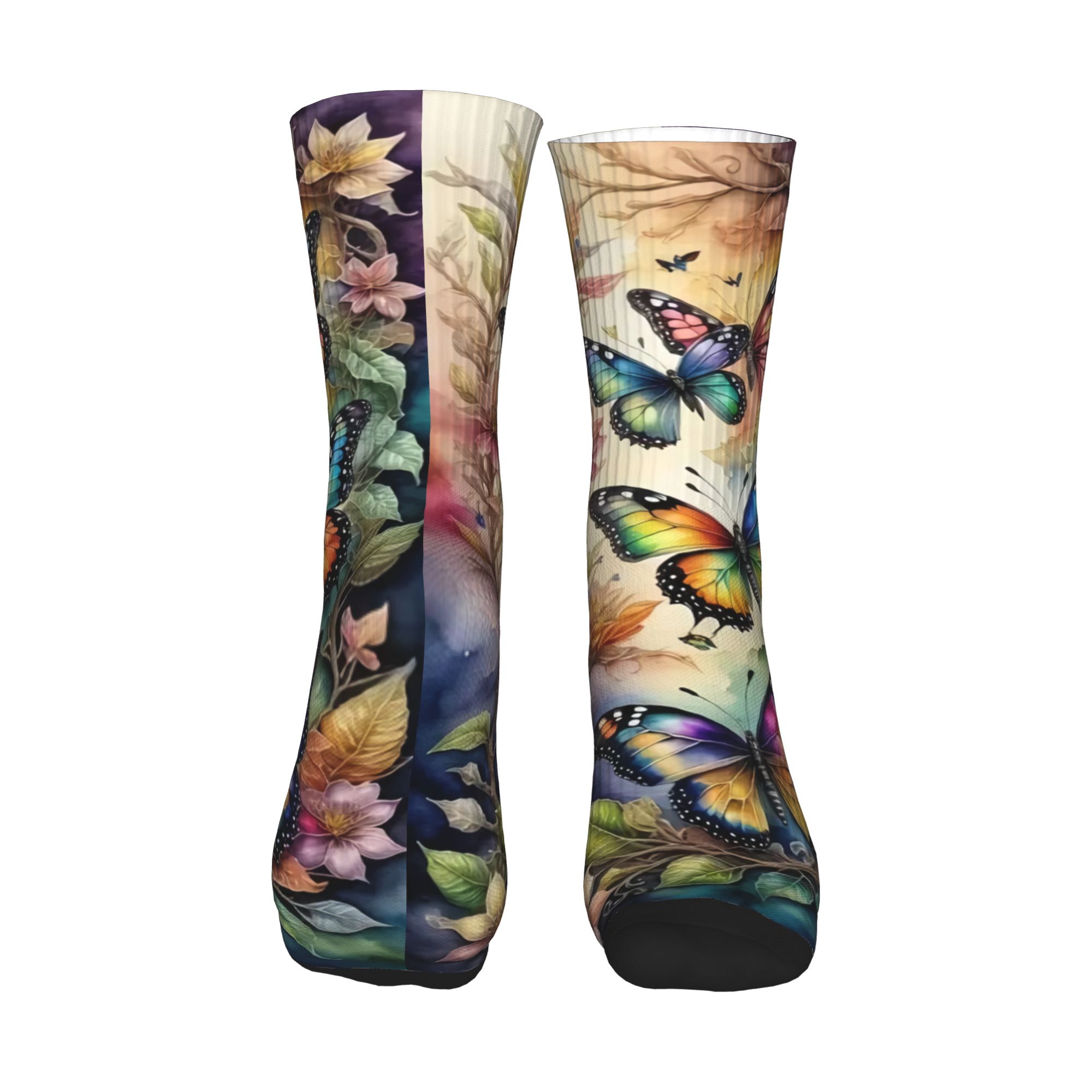 ผีเสื้อและดอกไม้หลากสี ถุงเท้า - Dress Sock Men บทวิจารณ์และราคา