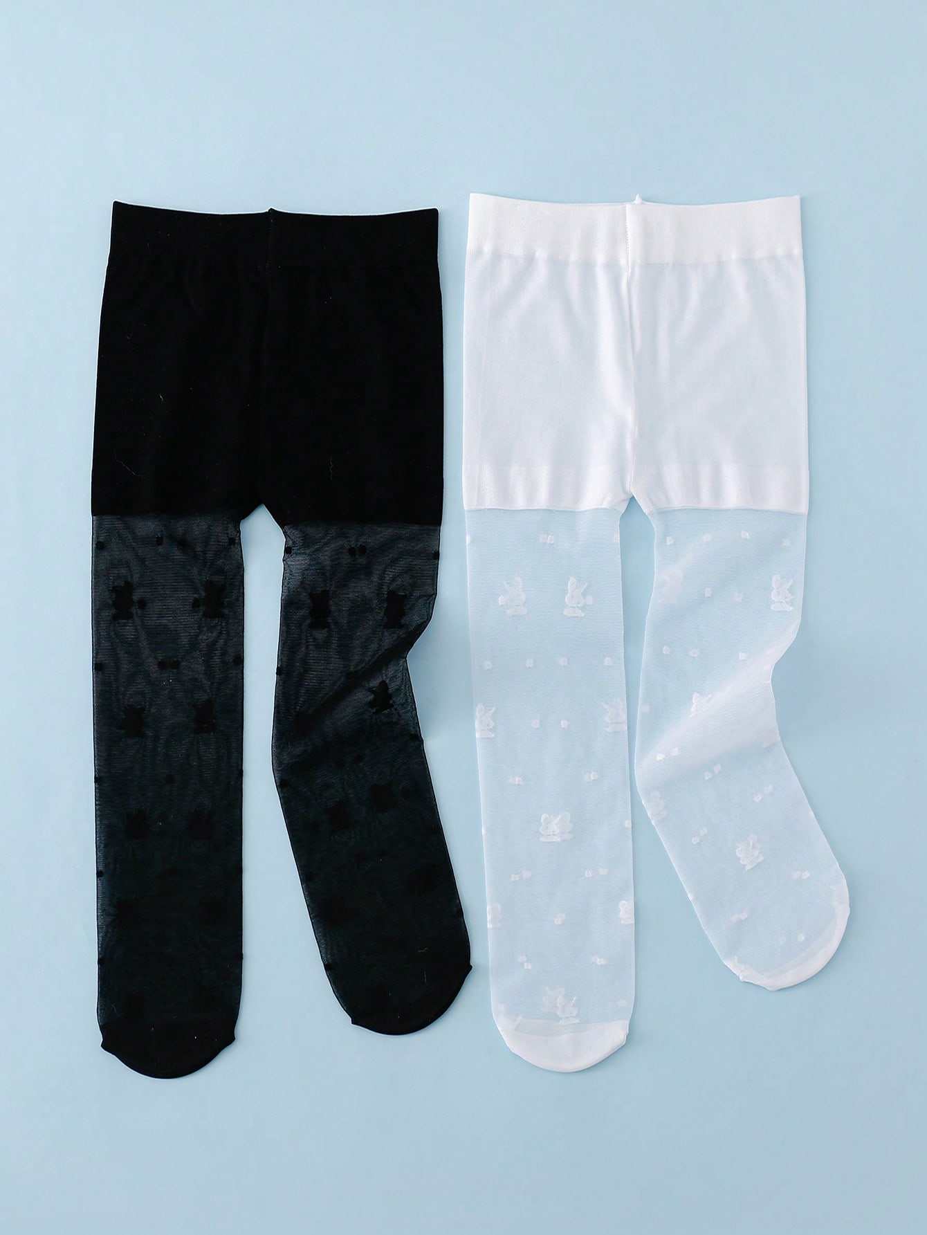 3 แพ็คกางเกงรัดรูปลายกระต่ายสำ - Tights Pantyhose Sheer บทวิจารณ์และราคา