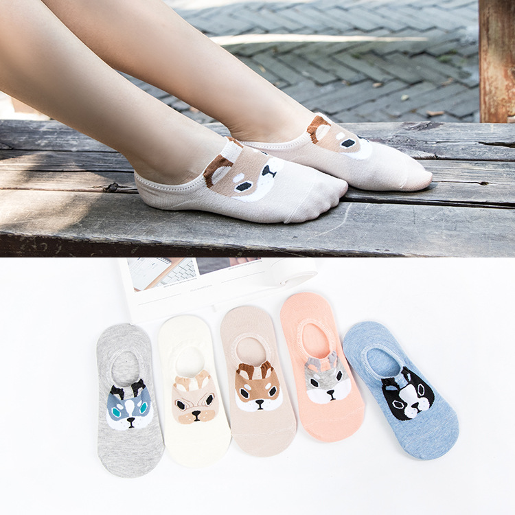 ถุงเท้าข้อสั้นลายแมวน่ารักสีชม - Ankle Sock Low Cut บทวิจารณ์และราคา