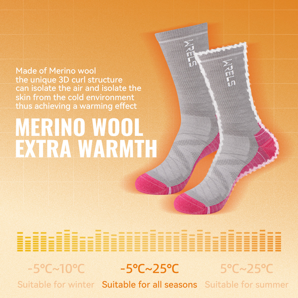 ถุงเท้าขนแกะเมอริโน WRELS 1/2/ - Wool Hiking Sock บทวิจารณ์และราคา