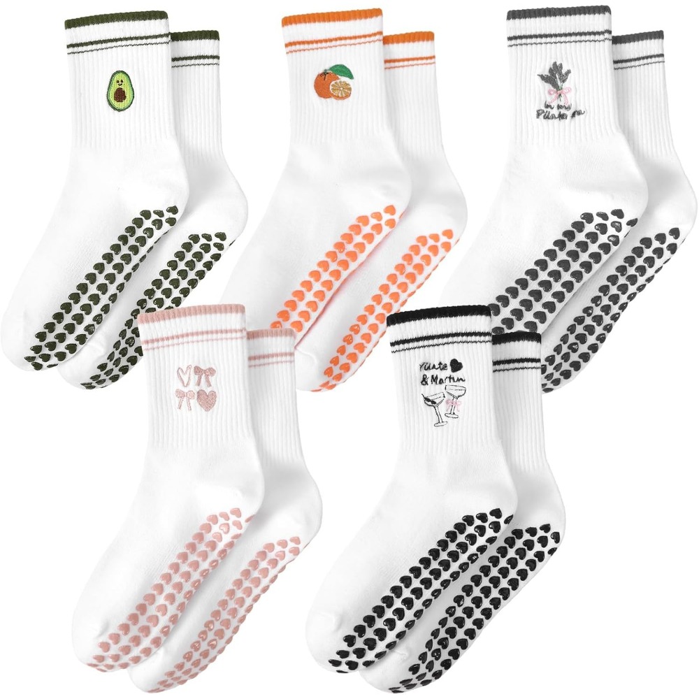 ถุงเท้าโยคะแบบมีจีบสำหรับผู้หญ - Grip Sock Yoga บทวิจารณ์และราคา